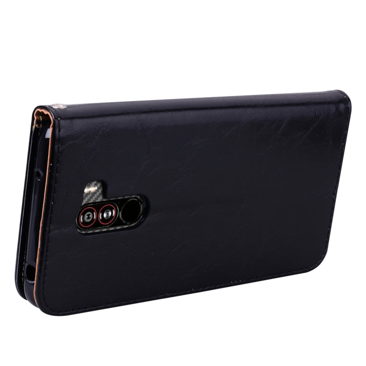 Business Style Oil Wax Texture Horizontal Flip Leather Case for Xiaomi Pocophone F1 , with Holder & Card Slots & Wallet, For Xiaomi Poco F1