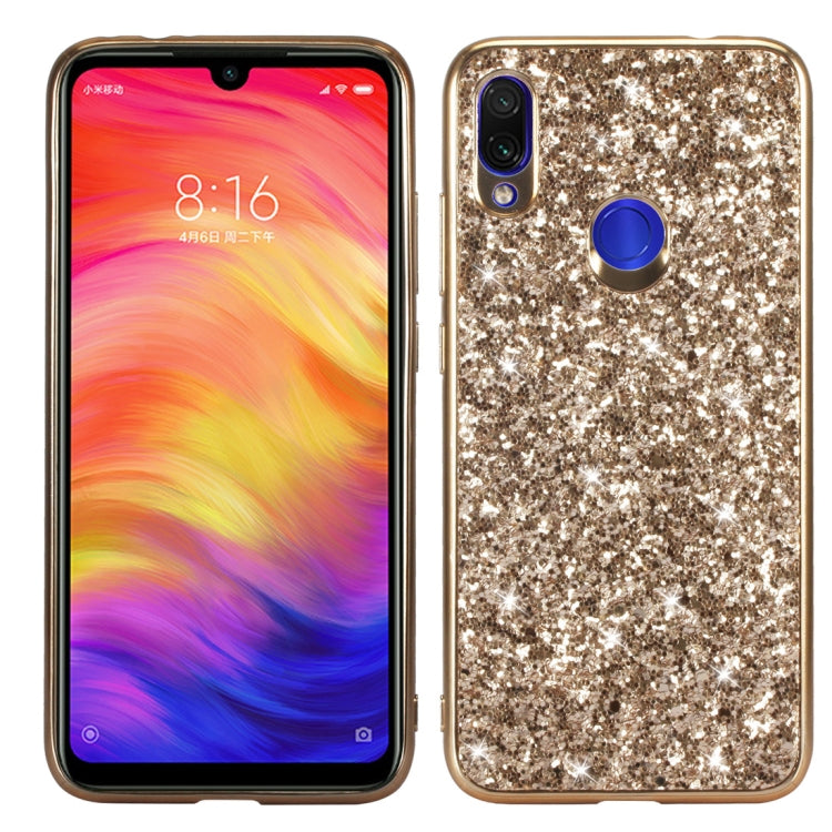 Glitter Powder Shockproof TPU Case for Xiaomi Redmi Note 7, For Xiaomi Redmi Note 7