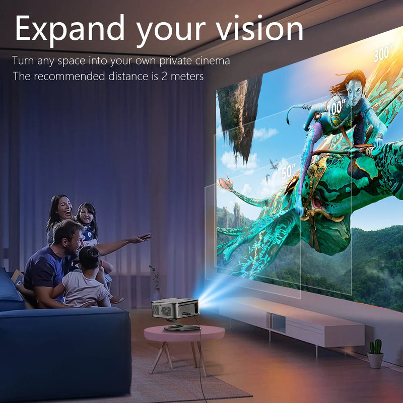 XIWBSY 4K/8K Smart Projector 40000Lm Android 12 Home Theatre System