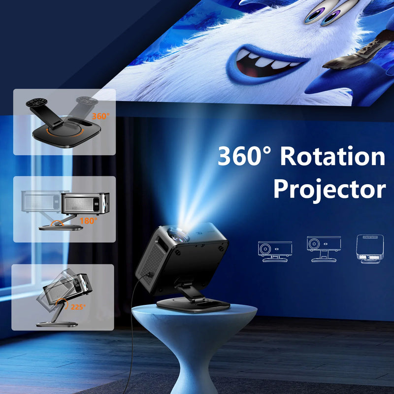 XIWBSY 4K/8K Smart Projector 40000Lm Android 12 Home Theatre System