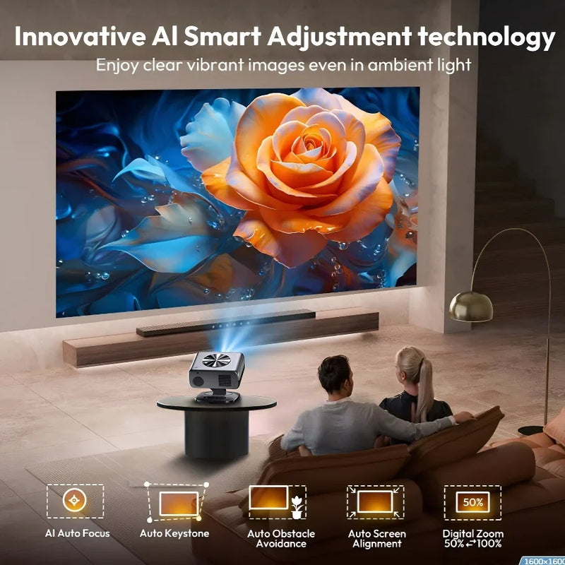 XIWBSY M05 Projector 4k 64G Auto Focus Smart Home Cinema Android Wifi Bluetooth
