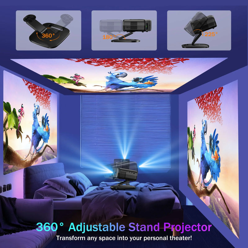 XIWBSY M05 Projector 4k 64G Auto Focus Smart Home Cinema Android Wifi Bluetooth