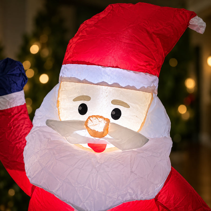 Inflatable Light Up Santa Figure 1.2m