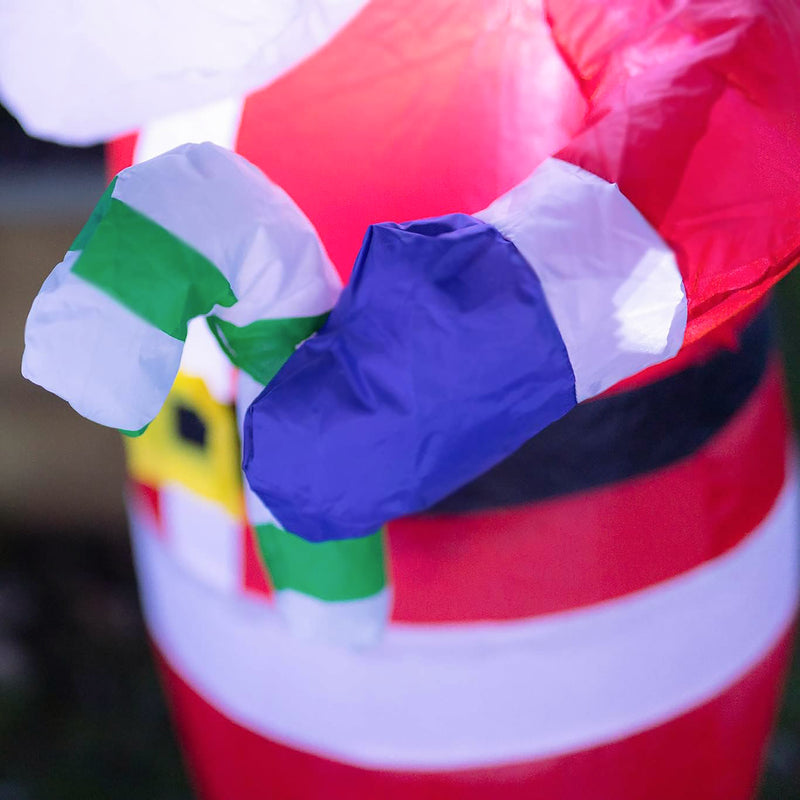 Inflatable Light Up Santa Figure 1.2m