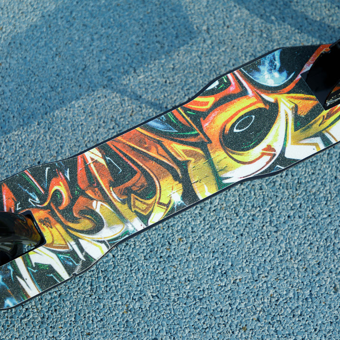 AIYAPLAY Kids Scooter, Foldable Kick Scooter w/ Adjustable Handlebar, Black