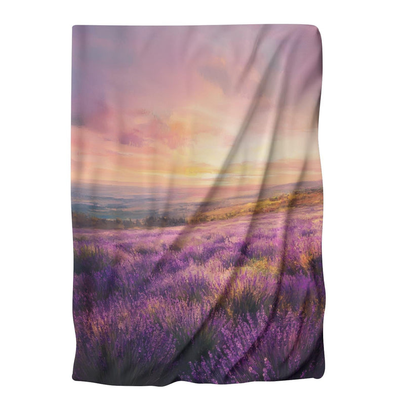 Lavender Sunrise Serenity Blanket