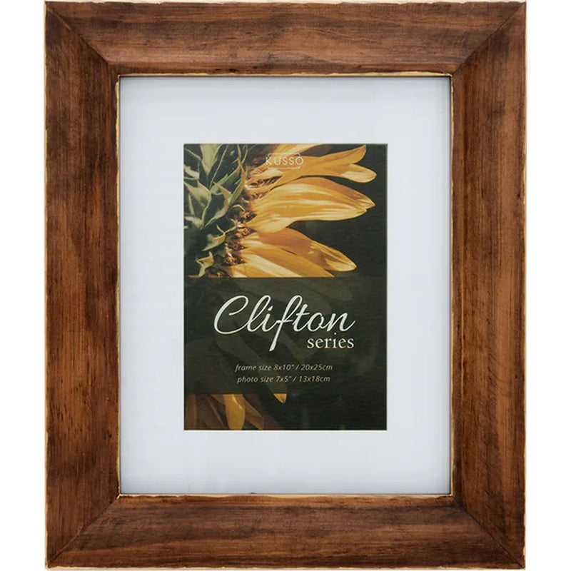 Kenro Clifton Series 7x5 Photo Frame -  Walnut Brown