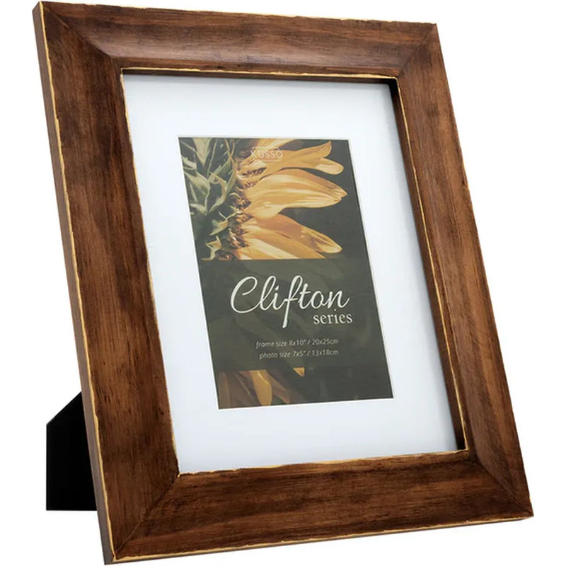 Kenro Clifton Series 7x5 Photo Frame -  Walnut Brown
