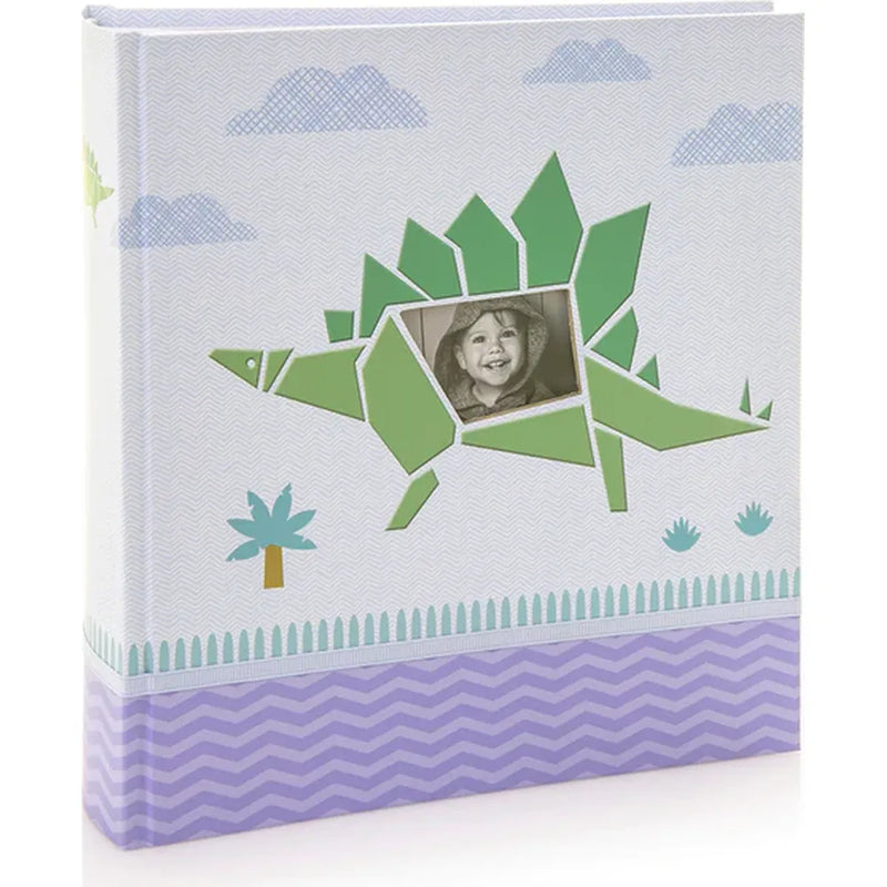 Kenro KUSSO Dinosaur Series Baby Album for 200 6x4" Photos - Green