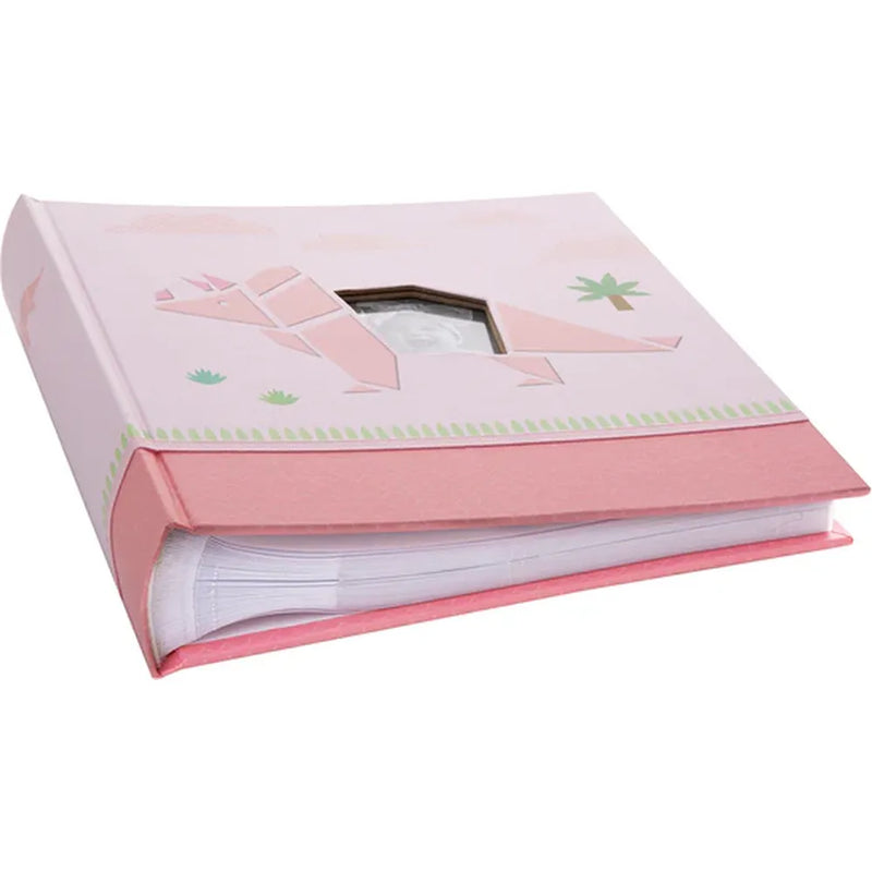 Kenro KUSSO Dinosaur Series Baby Album for 200 6x4" Photos - Pink