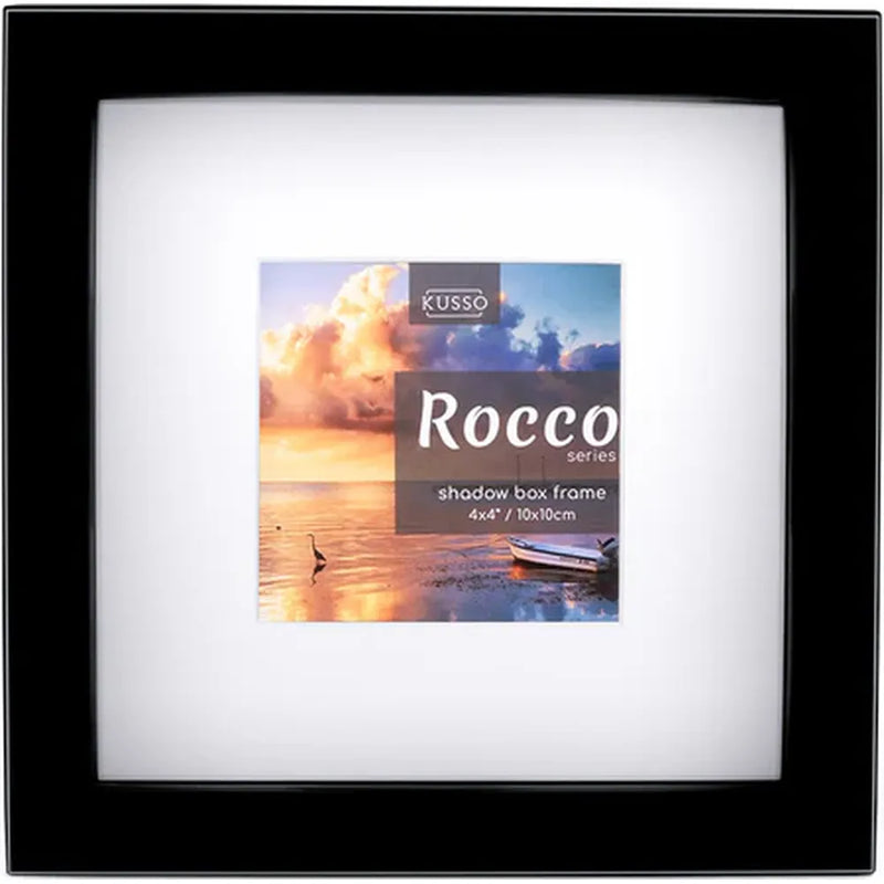 Kenro Rocco Shadow Box 4x4 Photo Frame - Black