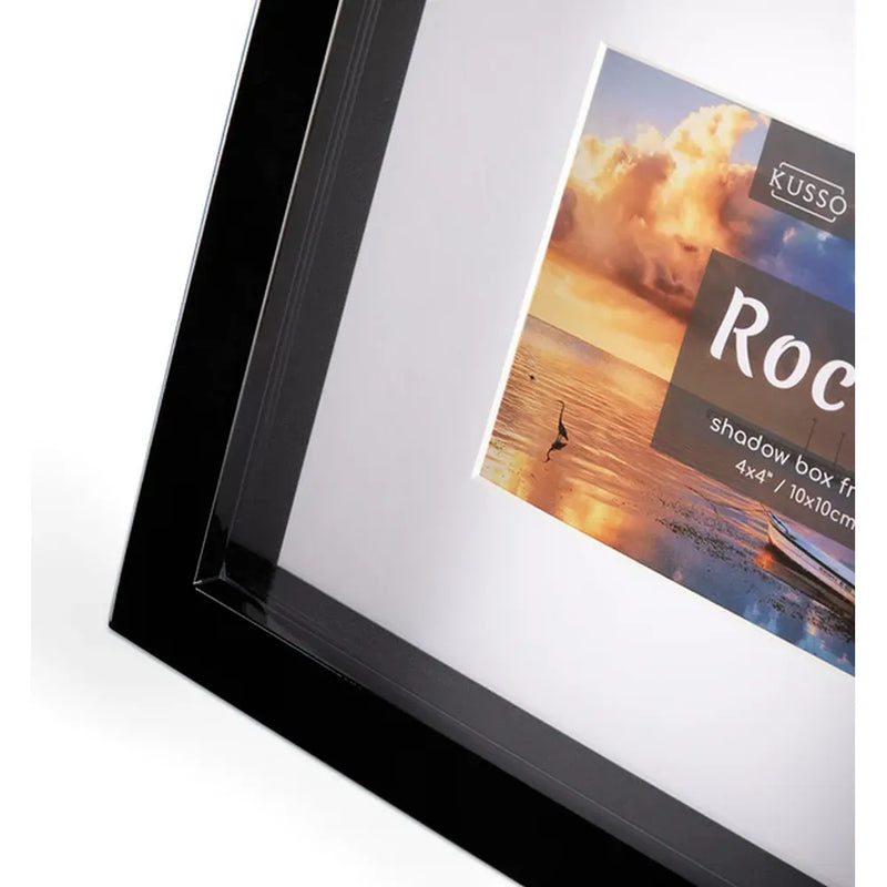Kenro Rocco Shadow Box 6x4 Photo Frame - Black