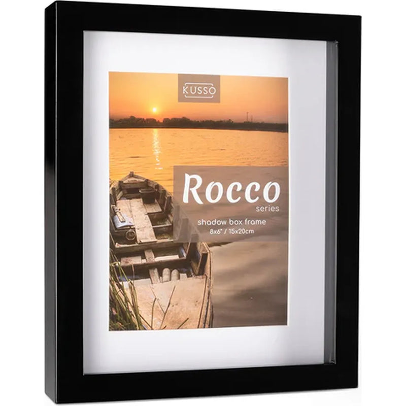 Kenro Rocco Shadow Box 6x4 Photo Frame - Black