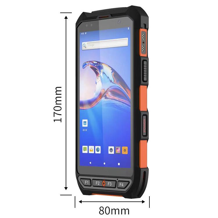 5.5 inch Android 10 IP65 RFID Handheld Industrial Data Terminal Barcode Scanner, Style: NFC UHF, NFC HF