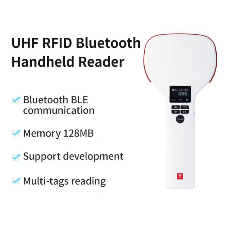 E710 Chip Long Range RFID UHF Portable Handheld Bluetooth Reader, Style: Enhanced