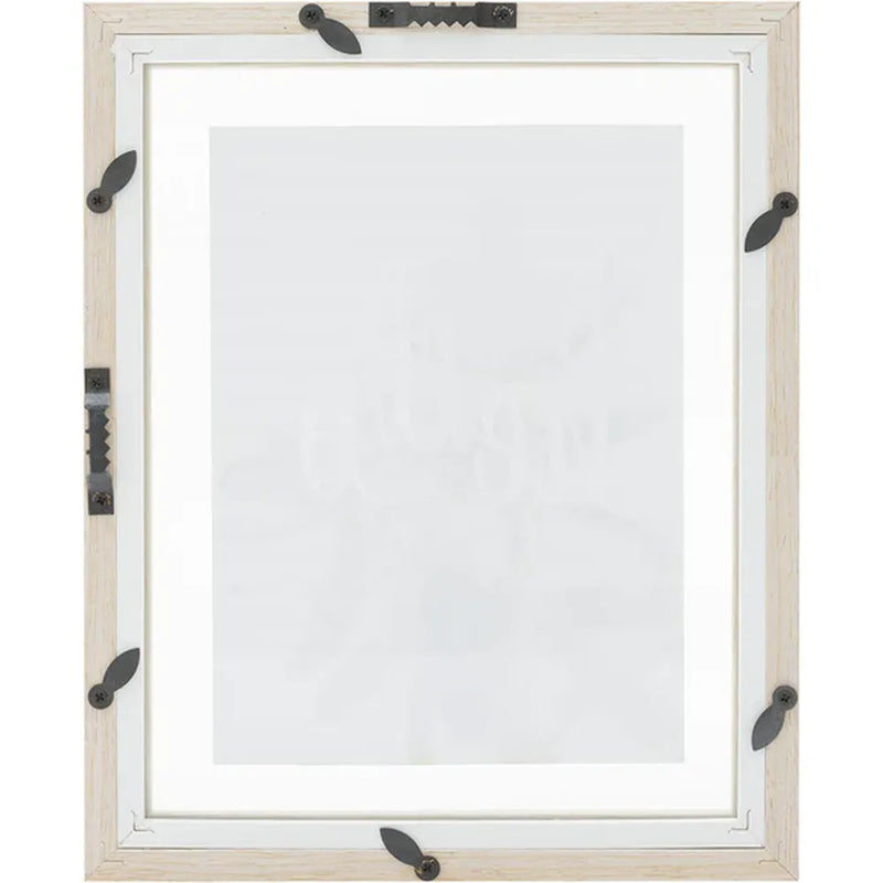 Kenro Terrino 7x5 Floating Photo Frame - White/Natural