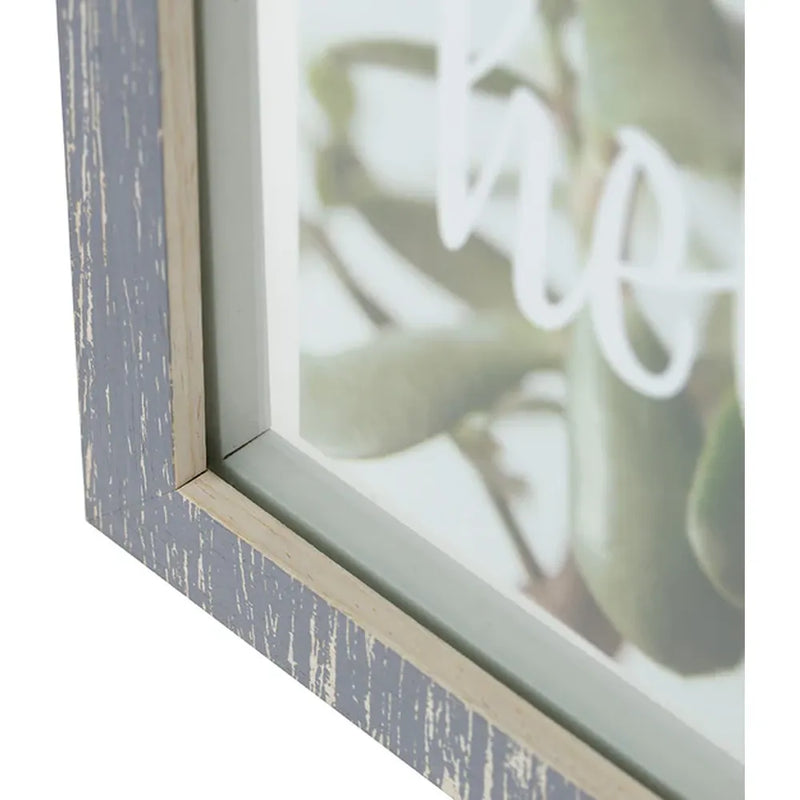 Kenro Terrino 6x6 Floating Photo Frame - White/Natural/Grey