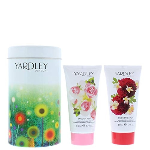 Yardley London Gift Set 50ml English Dahlia Nourishing Hand Cream + 50ml English Rose Nourishing Hand Cream