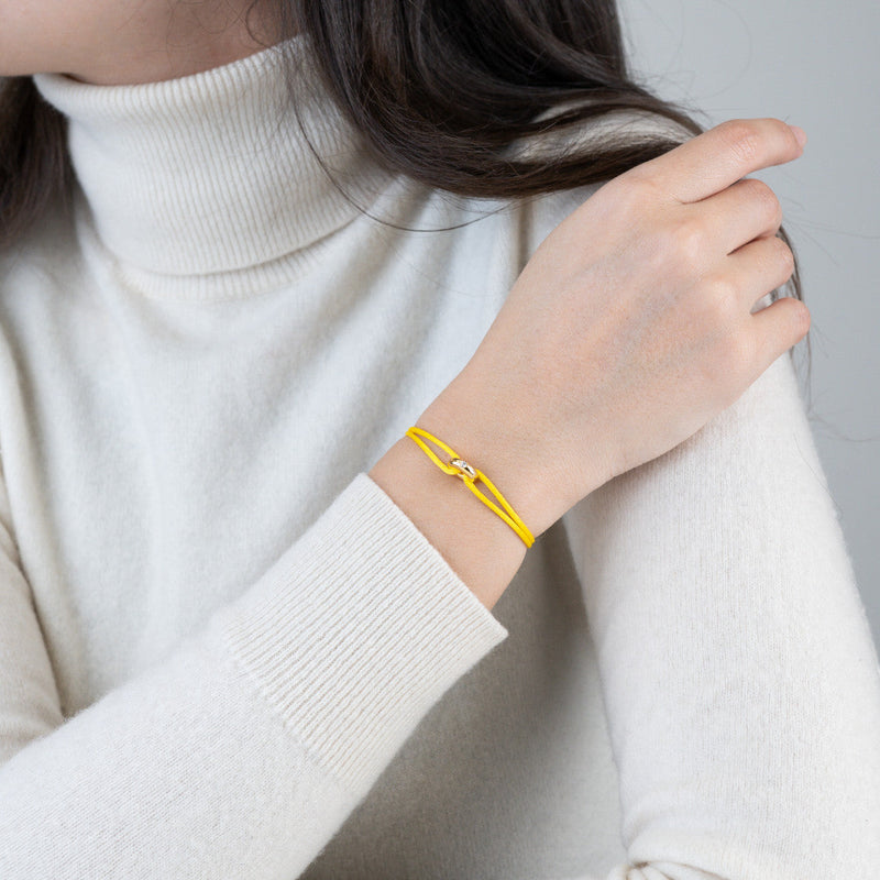 Mini Golden Soho Diamond Cord Bracelet