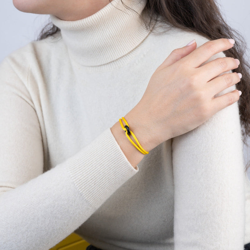 Black Soho Cord Bracelet