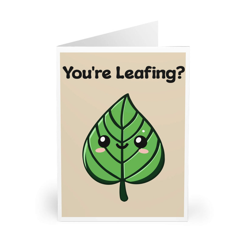 You’re Leafing? – Funny Farewell Pun Card