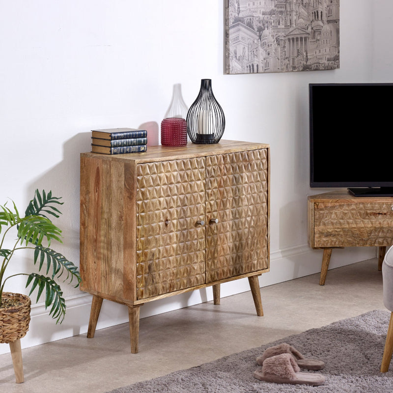 Marlow Light Mango Wood 2 Door Sideboard