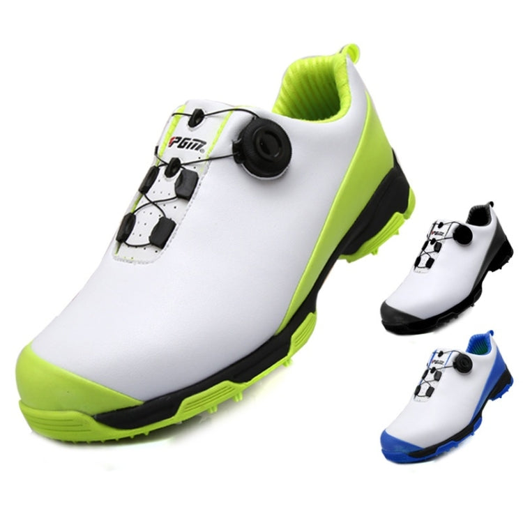 PGM Golf Waterproof Rotary Buckle Shoe Sneakers for Men, 41, 45, 40, 42, 43, 44