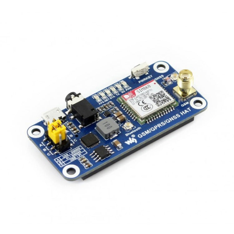 Waveshare GSM/GPRS/GNSS/Bluetooth HAT for Raspberry Pi, GSM/GPRS/GNSS ...