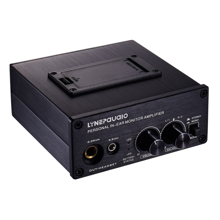 LINEPAUDIO B982 Power Amplifier Instrument Drummer Earphone Monitor Signal Amplifier, Dual XLR Input, B982