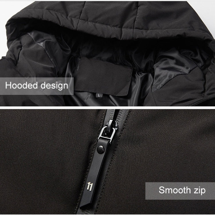 Men and Women Intelligent Constant Temperature USB Heating Hooded Cotton Clothing Warm Jacket, M, L, XL, XXL, XXXL, 4XL, 5XL, 6XL