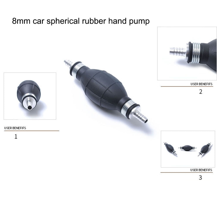 8mm Car Spherical Rubber Car Boat Motorcycle Gasoline Pump Crude Oil Pump Hand Pump, 8mm Gasoline Pump