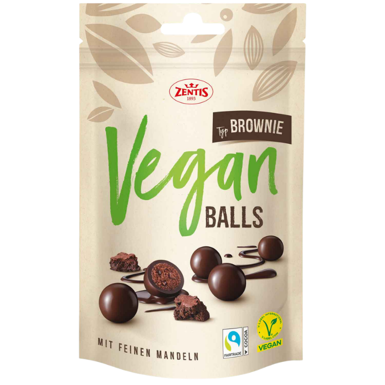 Zentis | Vegan Brownie Balls | 90g Bag