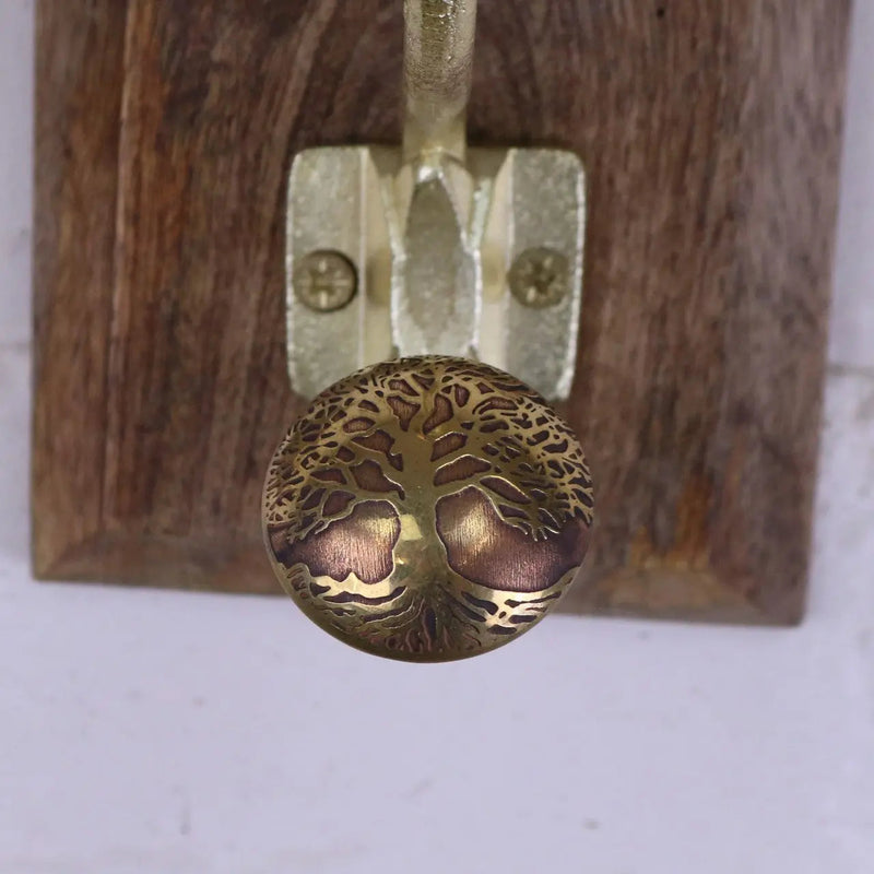 Zerika Antique Gold Coat Hooks Set of 2