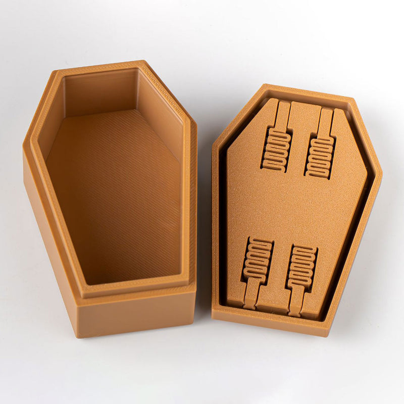 3D Printed Mini Coffin with Removable Lid | Gothic Home Decor & Unique Storage Box