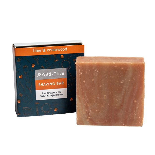 Shaving Bar Lime & Cedarwood Handmade Soap