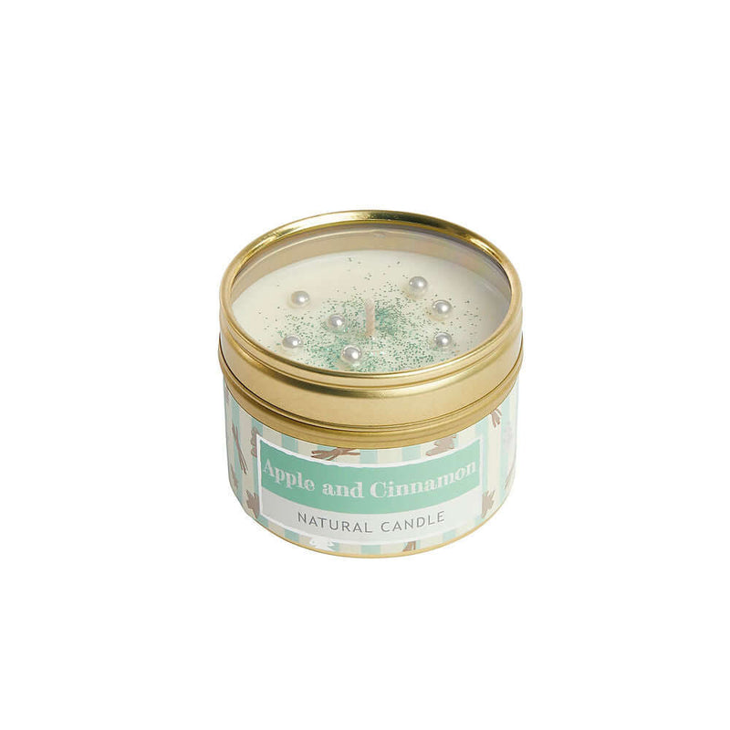 Apple and Cinnamon Tin Candle