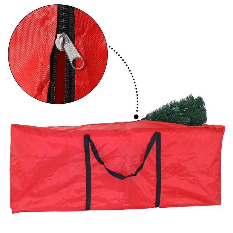 Red Xmas bag-No Side Pocket