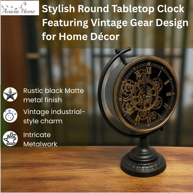 43CM GLOBE CLOCK