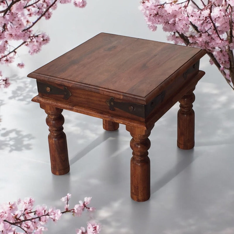 45CM WOODEN SQUARE TABLE