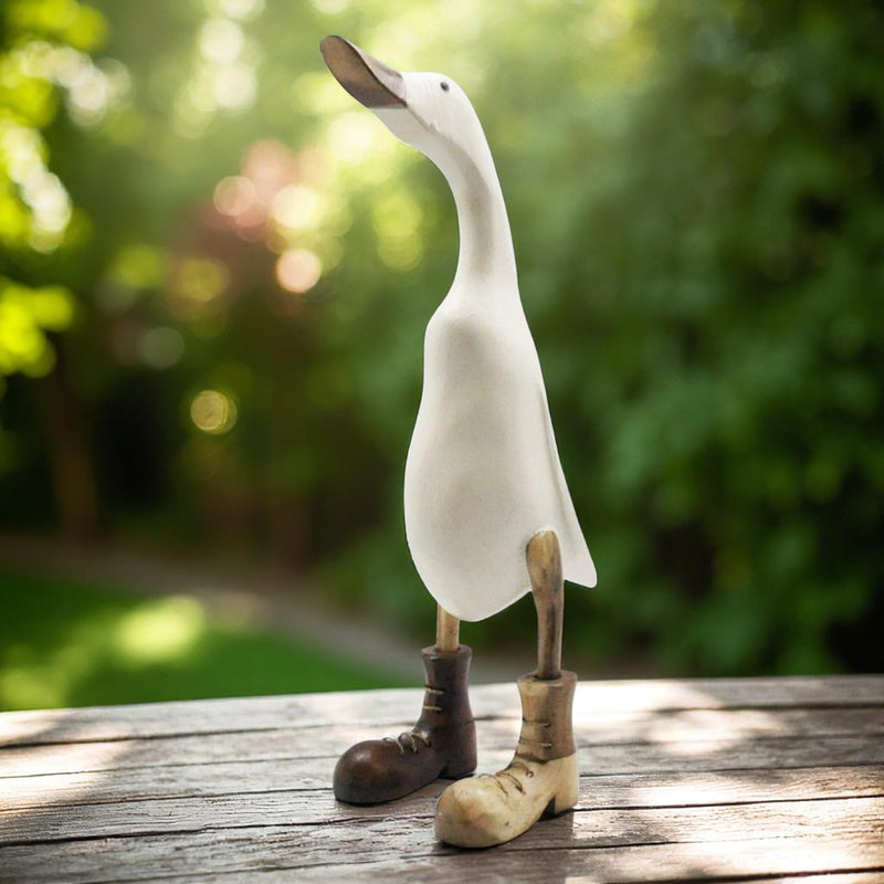 45cm CREAM BODY  BOOTS PAINTED DUCK