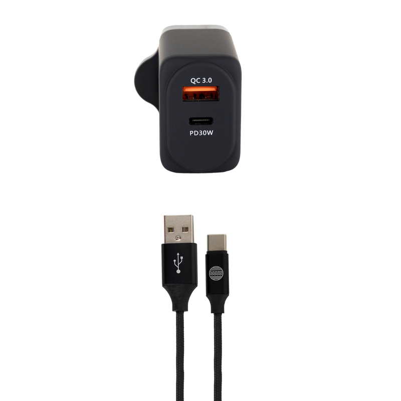 Our Pure Planet (Harry Kane's ECO Brand) - 30W USB-A  USB-C Wall Charger