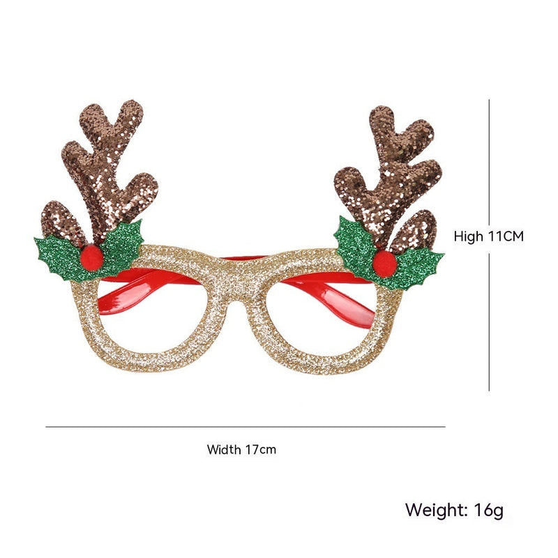Dance Party Christmas Decorative Glasses Frame