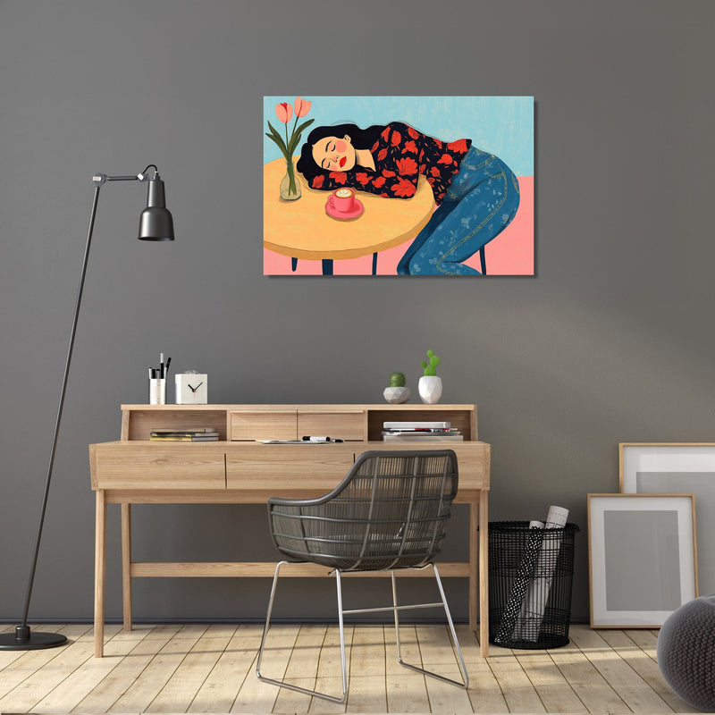 Dreaming by the Tulip Canvas