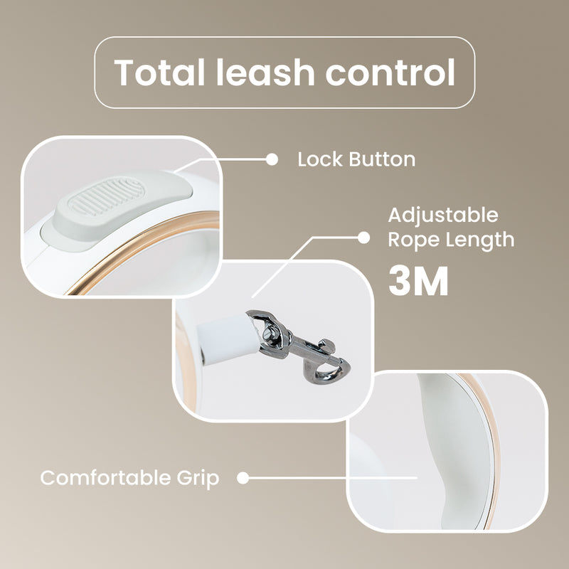 Lumi Leash (4-in-1 Reflective Leash with LED Torch & Poop Bag Dispenser)