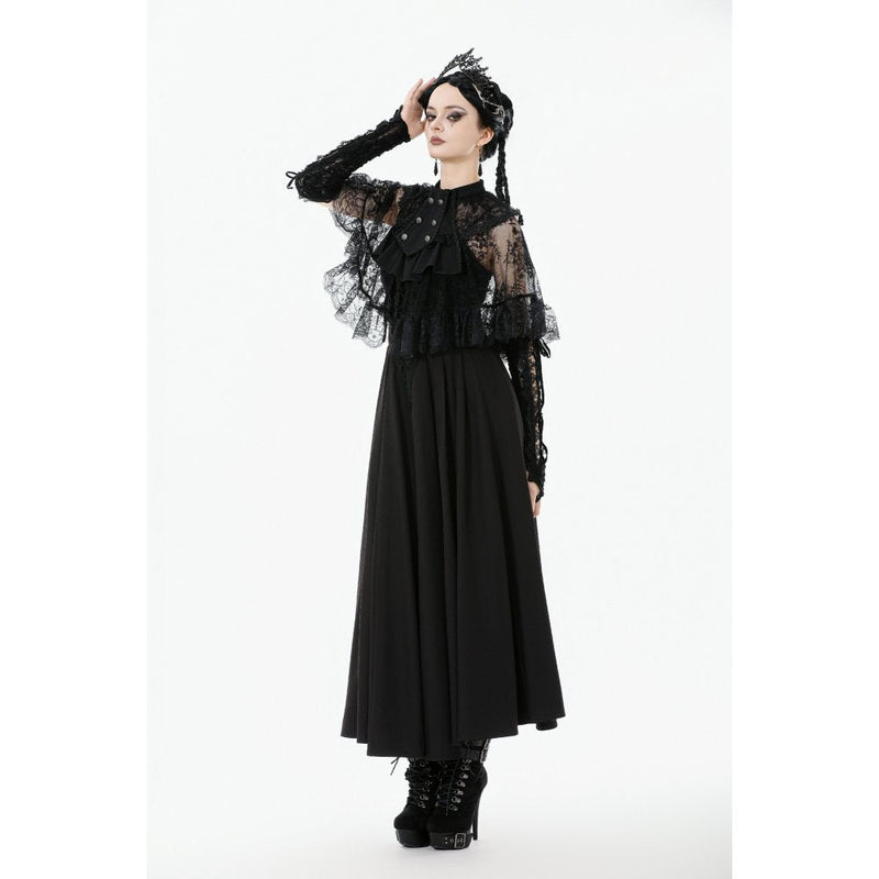 Dark in Love Bellatrix Lace Ruffle Capelet