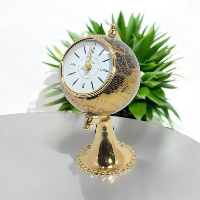 TABLE CLOCK GLOBE DESIGN
