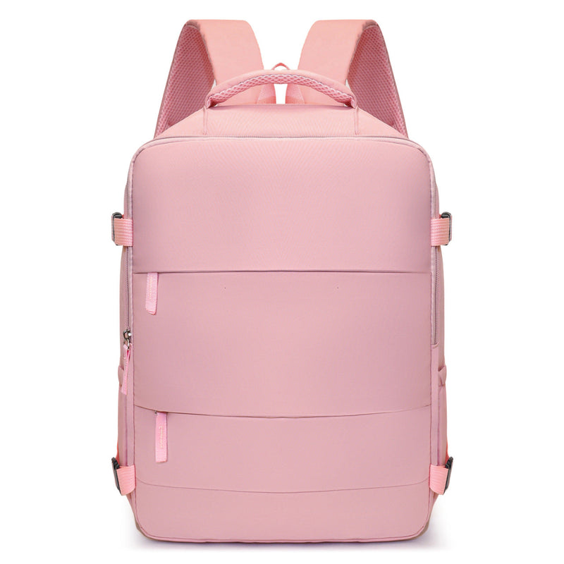 Women's Large Capacity Lightweight Multi-purpose Solid Color Travel Backpack