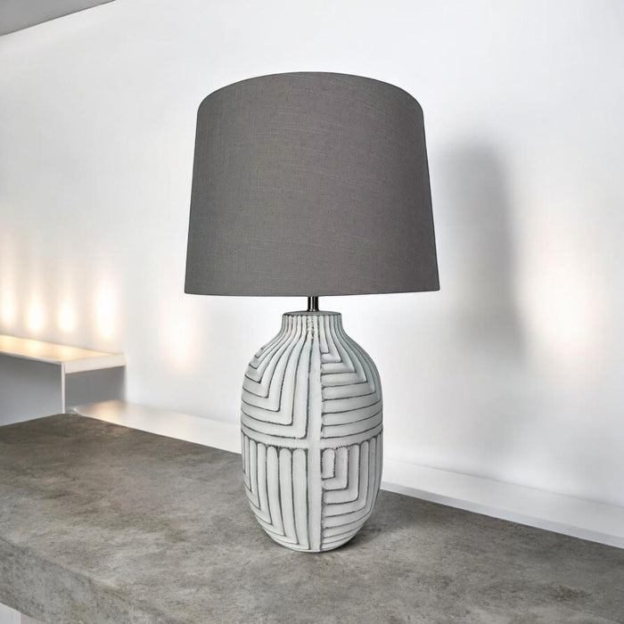 38CM LAMP AND SHADE