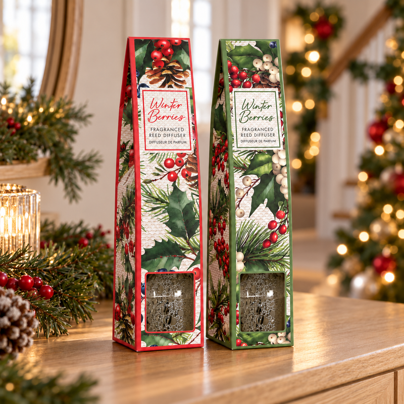 Set of 2 Winter Spice Reed Diffusers Gift Set