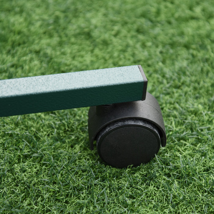 PawHut Bird Perch Stand, T-Stand Bird Training with Perch, Wheels, Bowls, Green